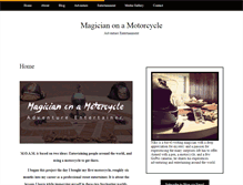 Tablet Screenshot of magicianonamotorcycle.com